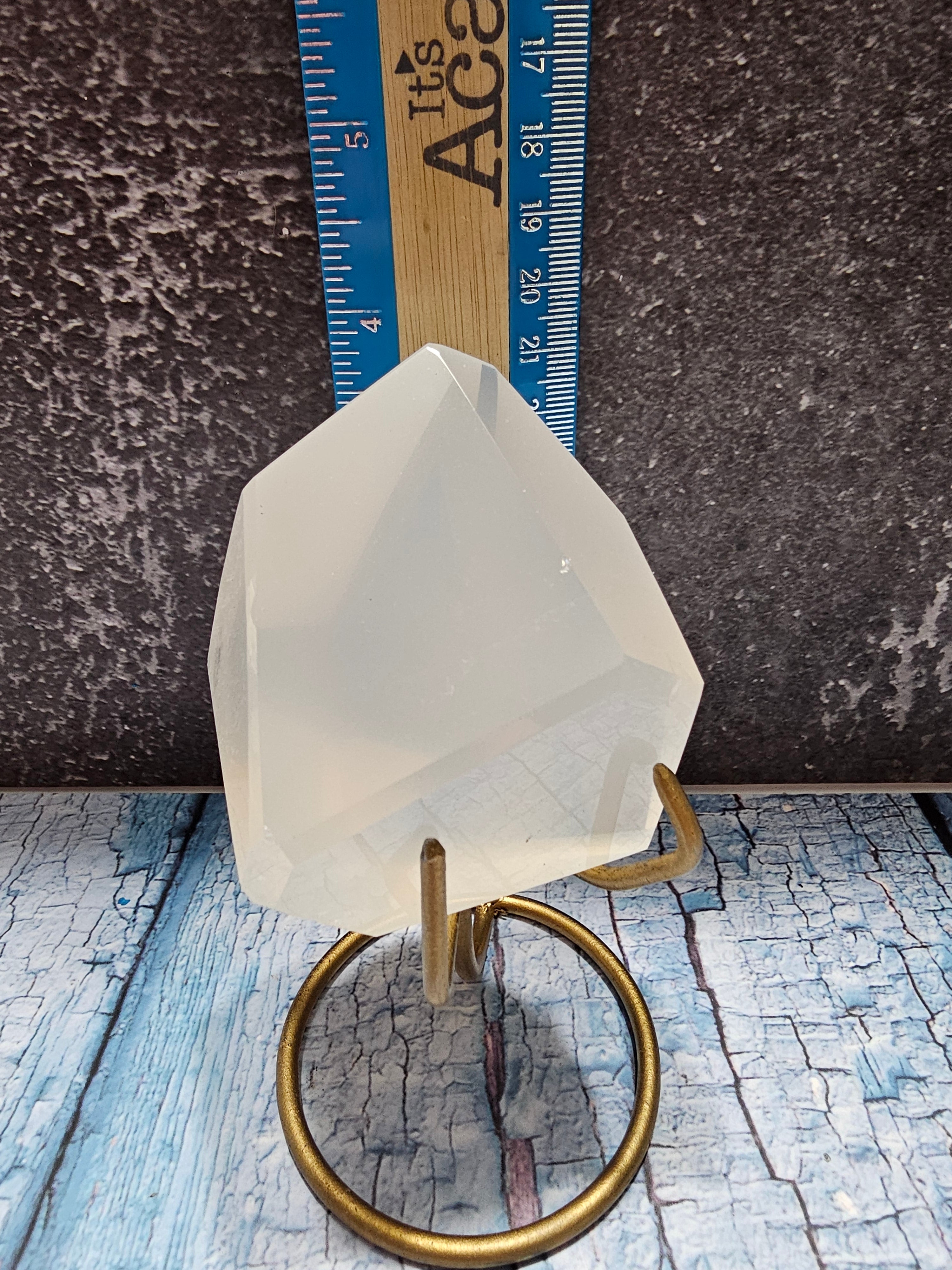 Girasol quartz crystal on stand Brazilian