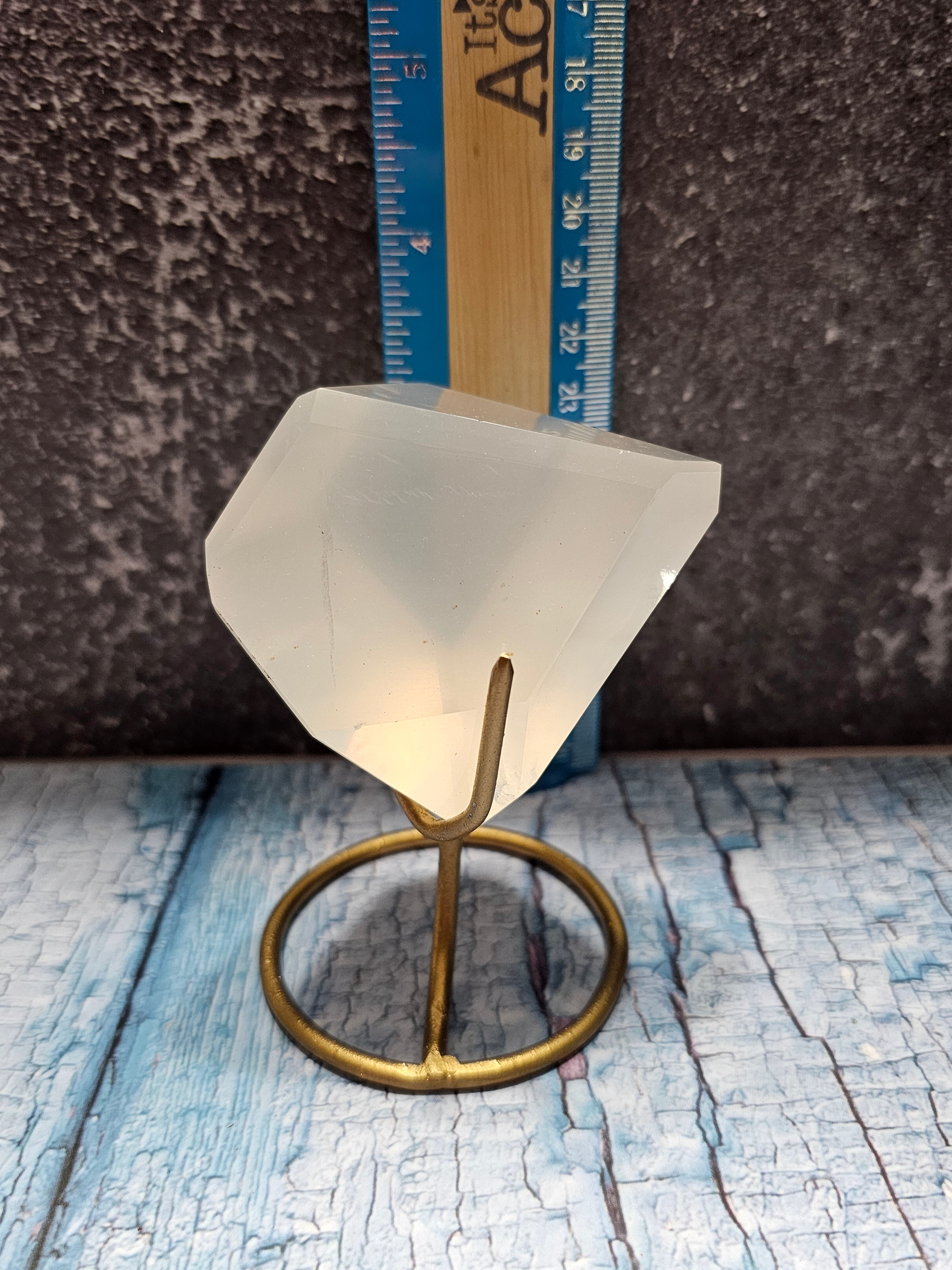 Girasol quartz crystal on stand Brazilian