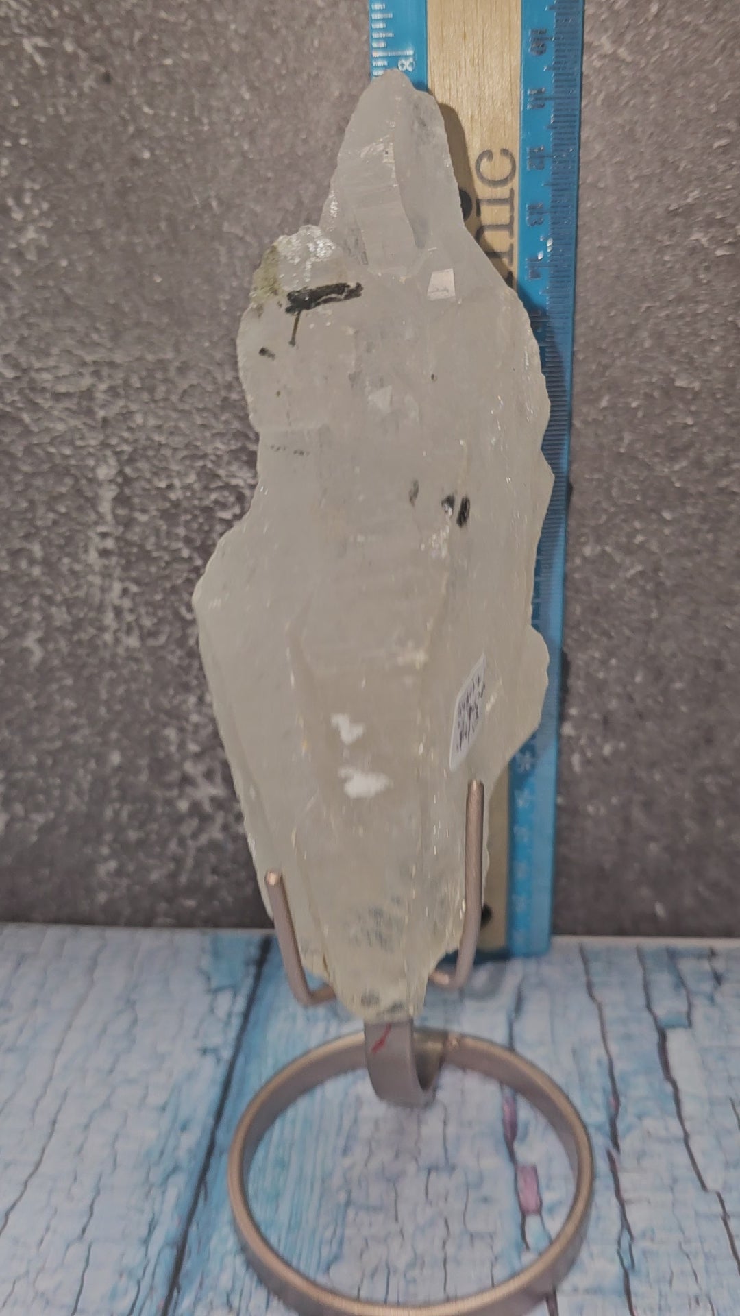 Quartz with Green Tourmaline