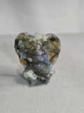 Baphomet Carving – Labradorite, Obsidian, or Emberlite | Protection & Shadow Work Crystal