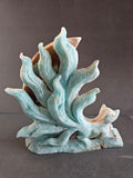 Hemimorphite Nine-Tailed Fox – Transformation & Communication Crystal Carving | 5.5 Inches