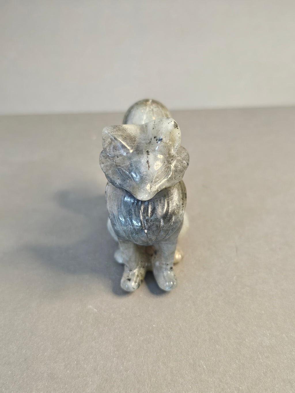 Labradorite Fox – Intuition & Protection Crystal Carving | 2.25 Inches