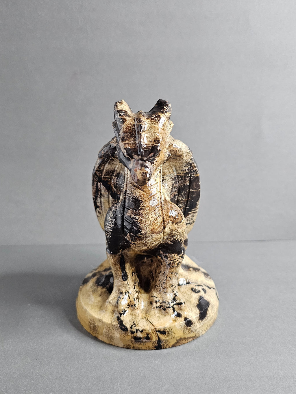 Picture Jasper Dragon – Natural Tan & Brown Pattern | 4.5 Inches