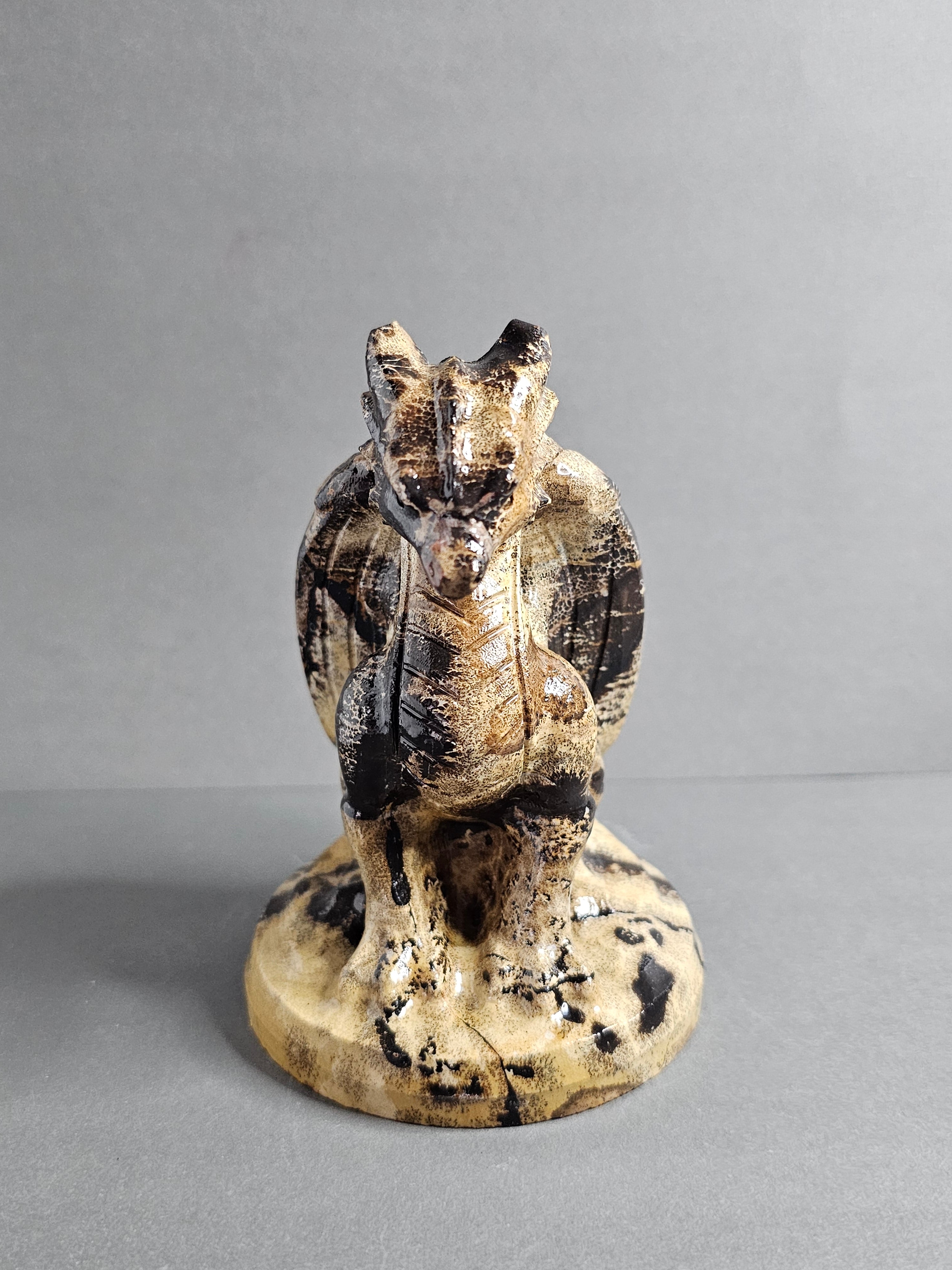 Picture Jasper Dragon – Natural Tan & Brown Pattern | 4.5 Inches