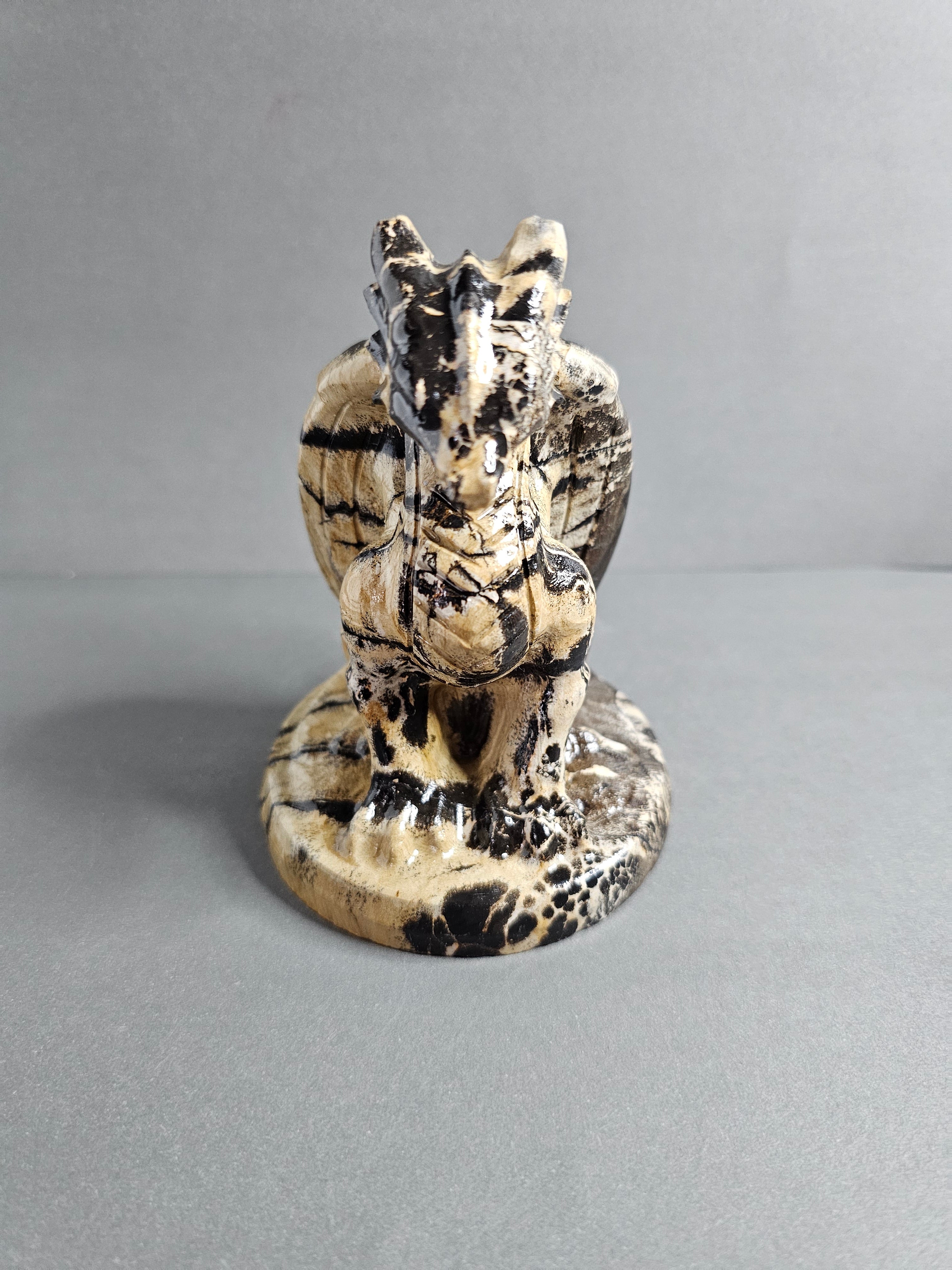Picture Jasper Dragon – Warm Tan & Brown Blend | 4.5 Inches