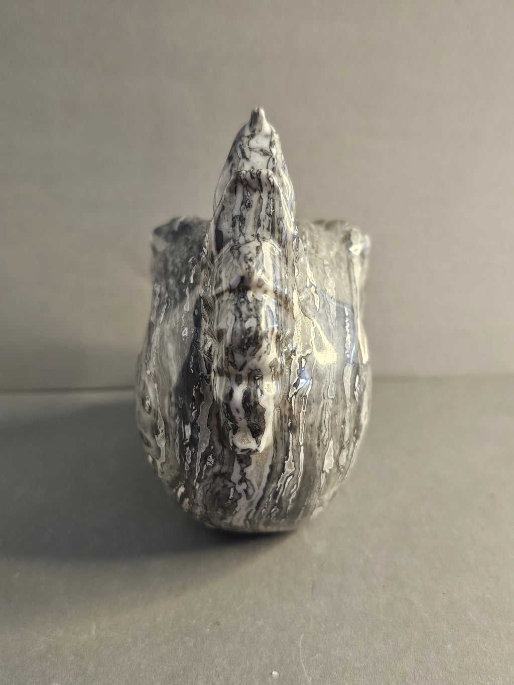 Picasso Jasper Skull with Mohawk – Grounding & Creative Energy Crystal Carving | 4 Inches
