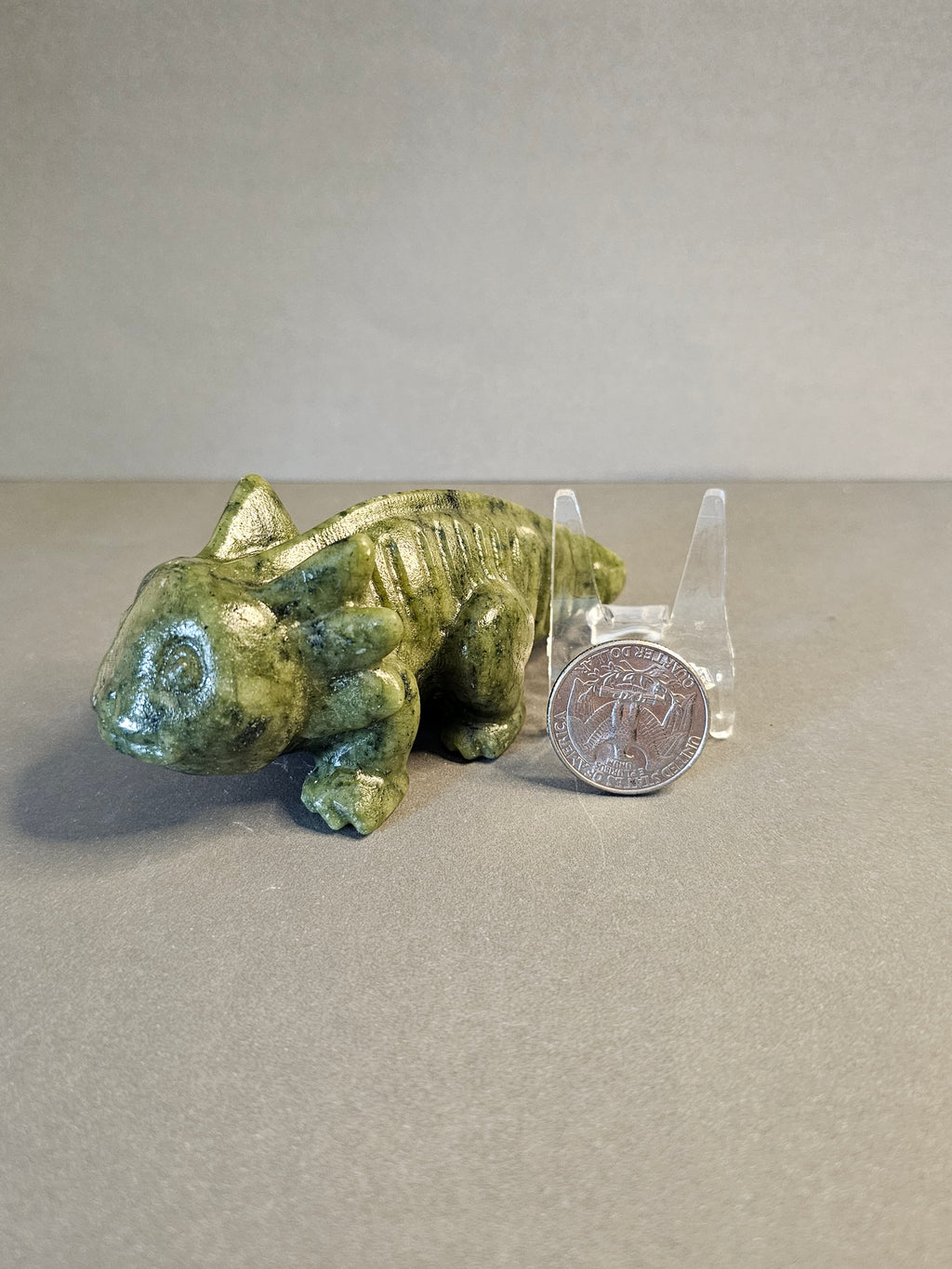 Jade Axolotl – Regeneration & Calm Crystal Carving | 3.5 Inches