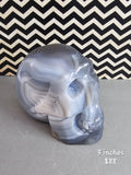 Brazilian Agate Skull with Banding