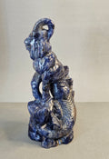 Sodalite Capricorn Carving – Zodiac Crystal Statement Piece | 6.5 Inches
