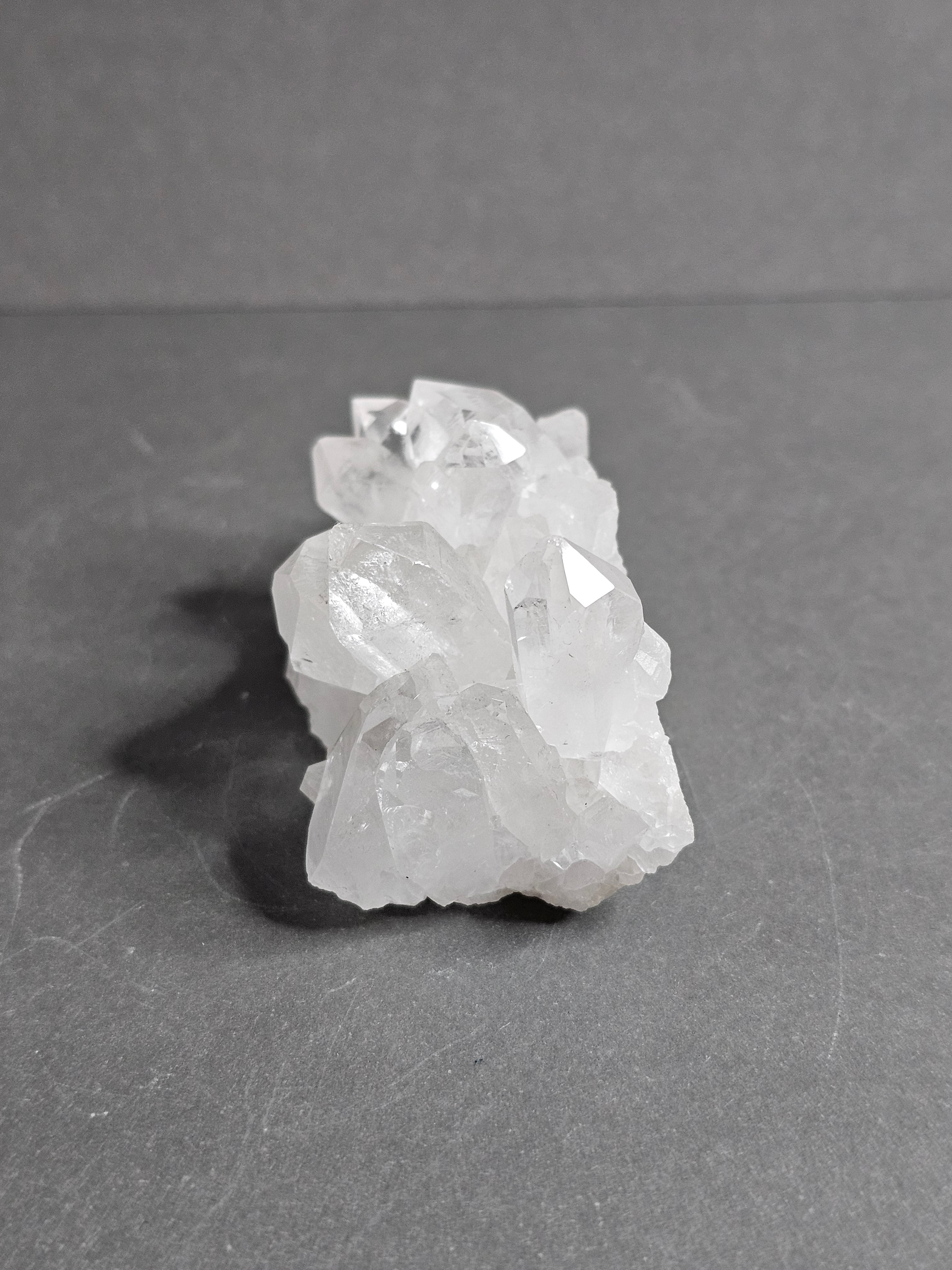 Brazilian Clear Quartz Crystal Cluster – Compact Sparkling Points | ~2 1/2 Inches