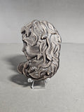Silversheen Obsidian Medusa Side Profile – 3.25 Inch Crystal Carving with Stand