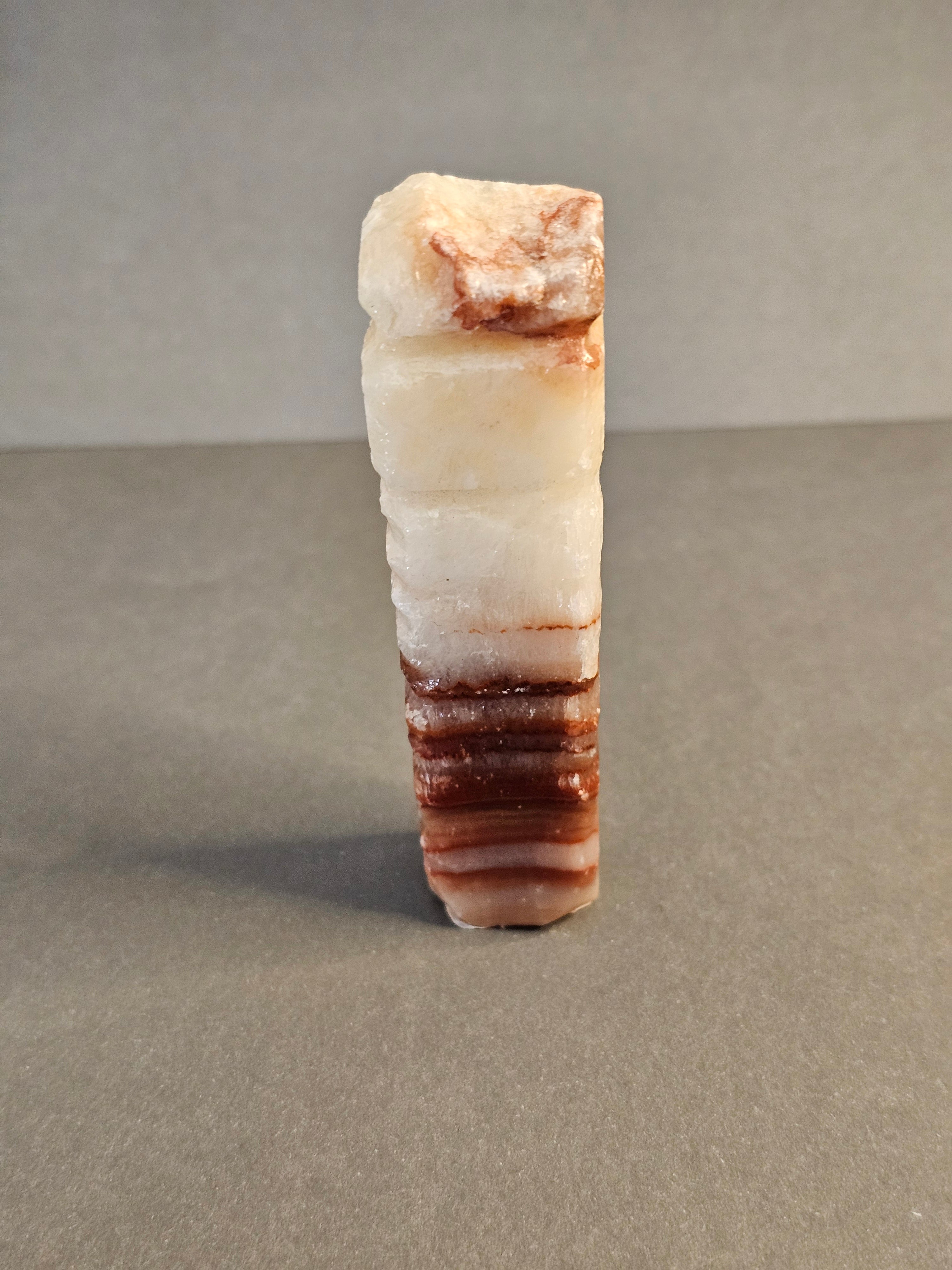 Bacon-Shaped Pork Stone – Novelty Crystal Carving | 3.5 Inches