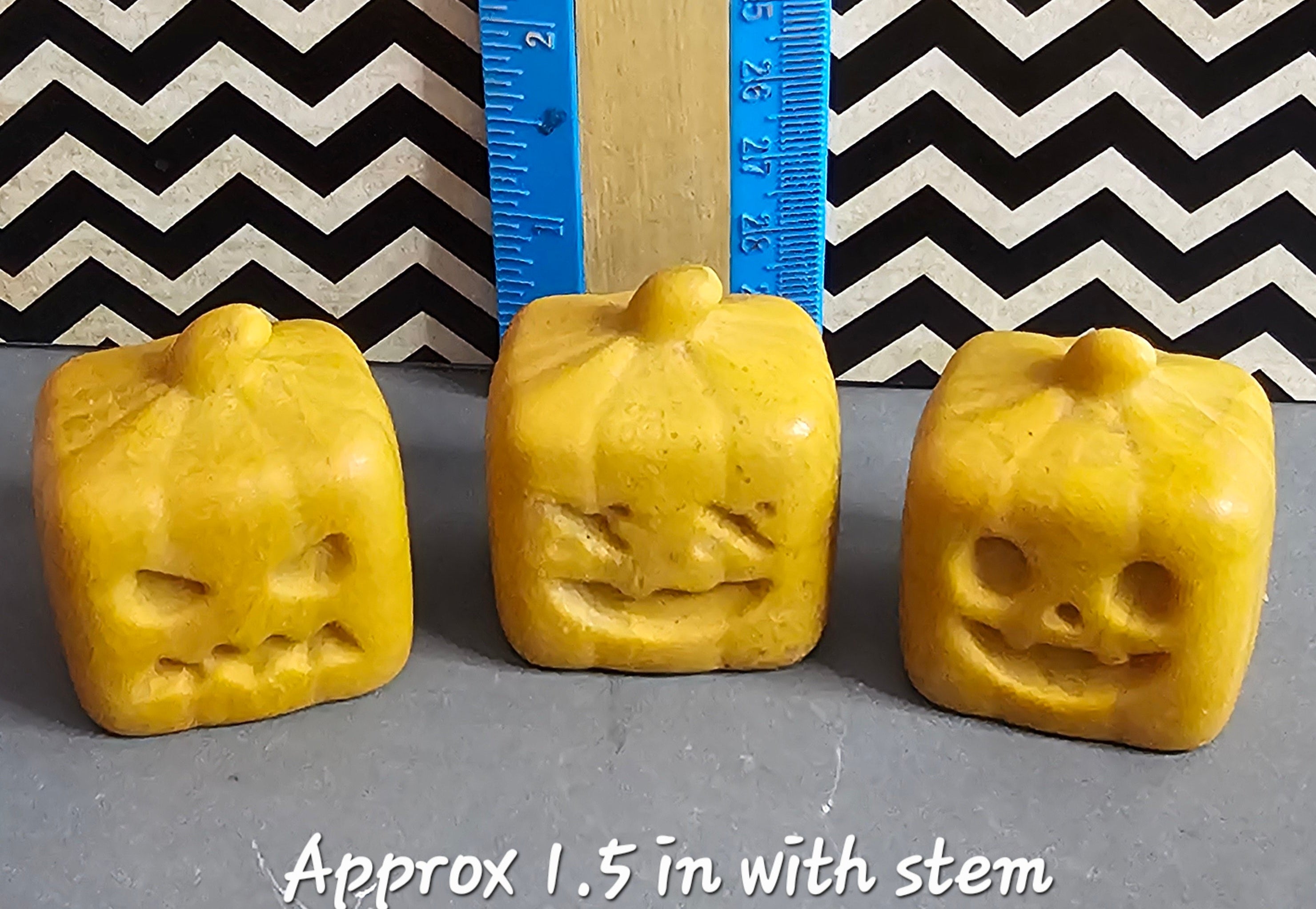 Yellow Jade Jack-o-lantern Trio