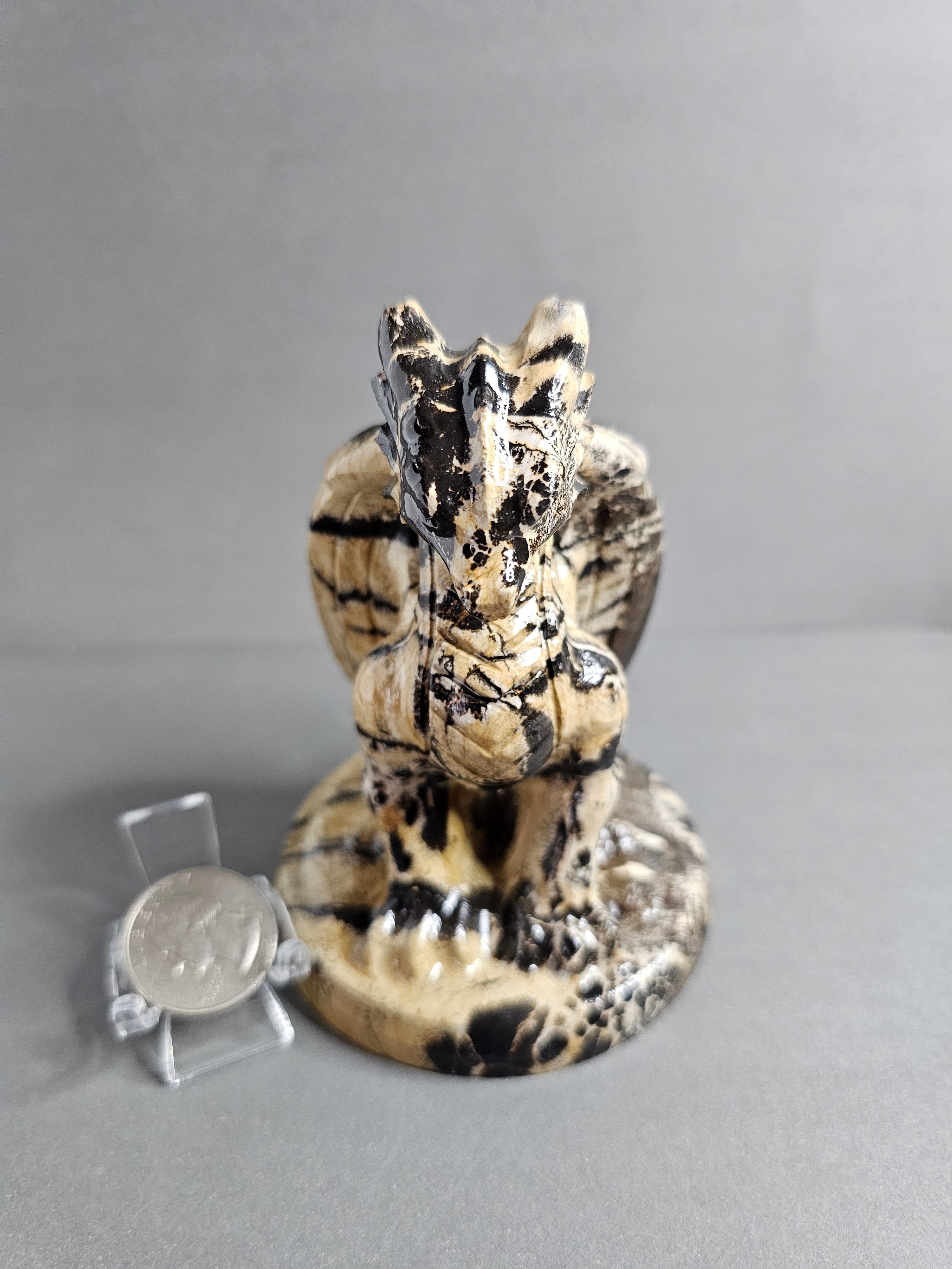 Picture Jasper Dragon – Warm Tan & Brown Blend | 4.5 Inches