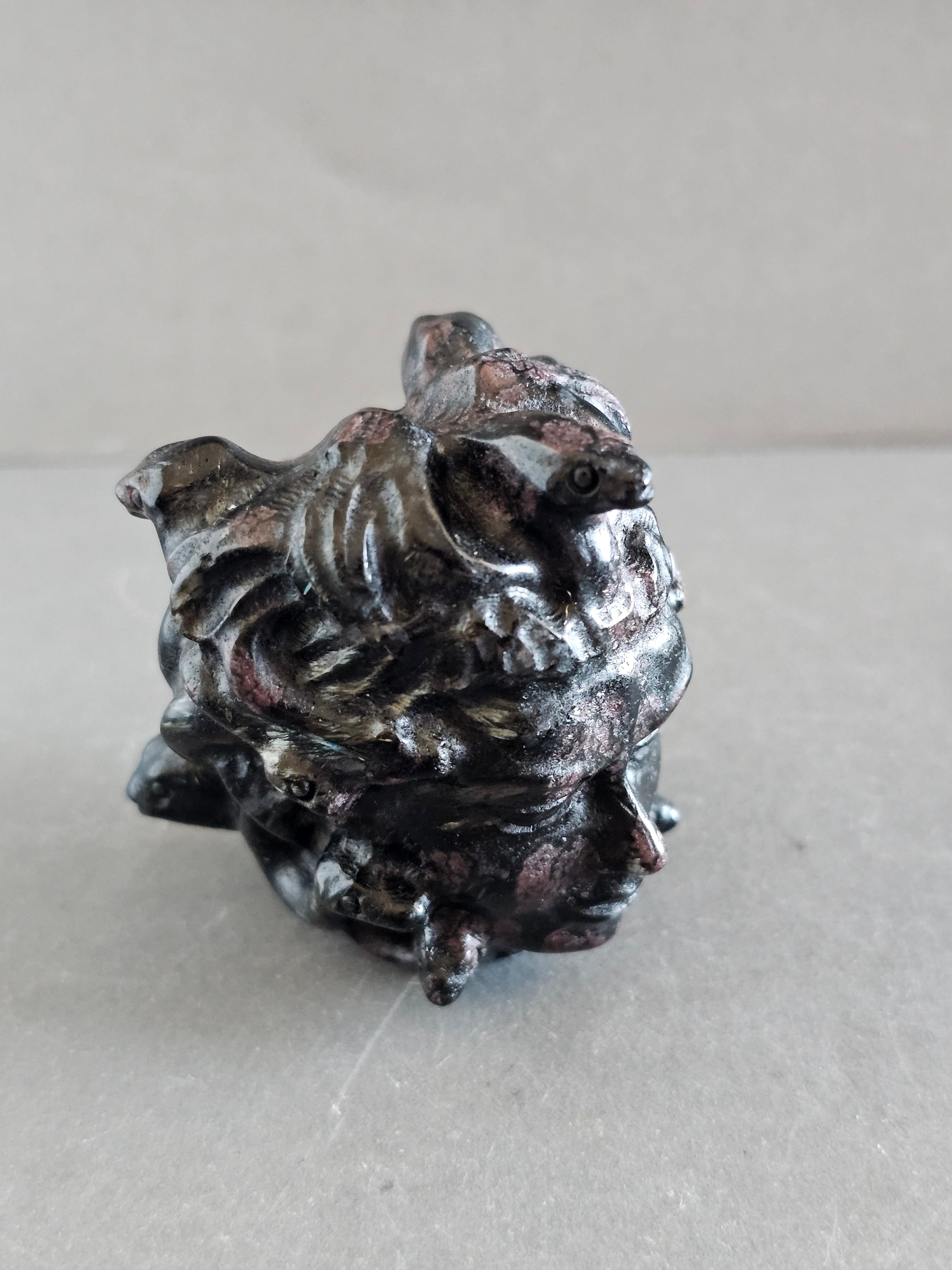 Medusa Head Crystal Carving – 3” Tall | Available in Fluorite, Larvikite & Garnet Astrophyllite