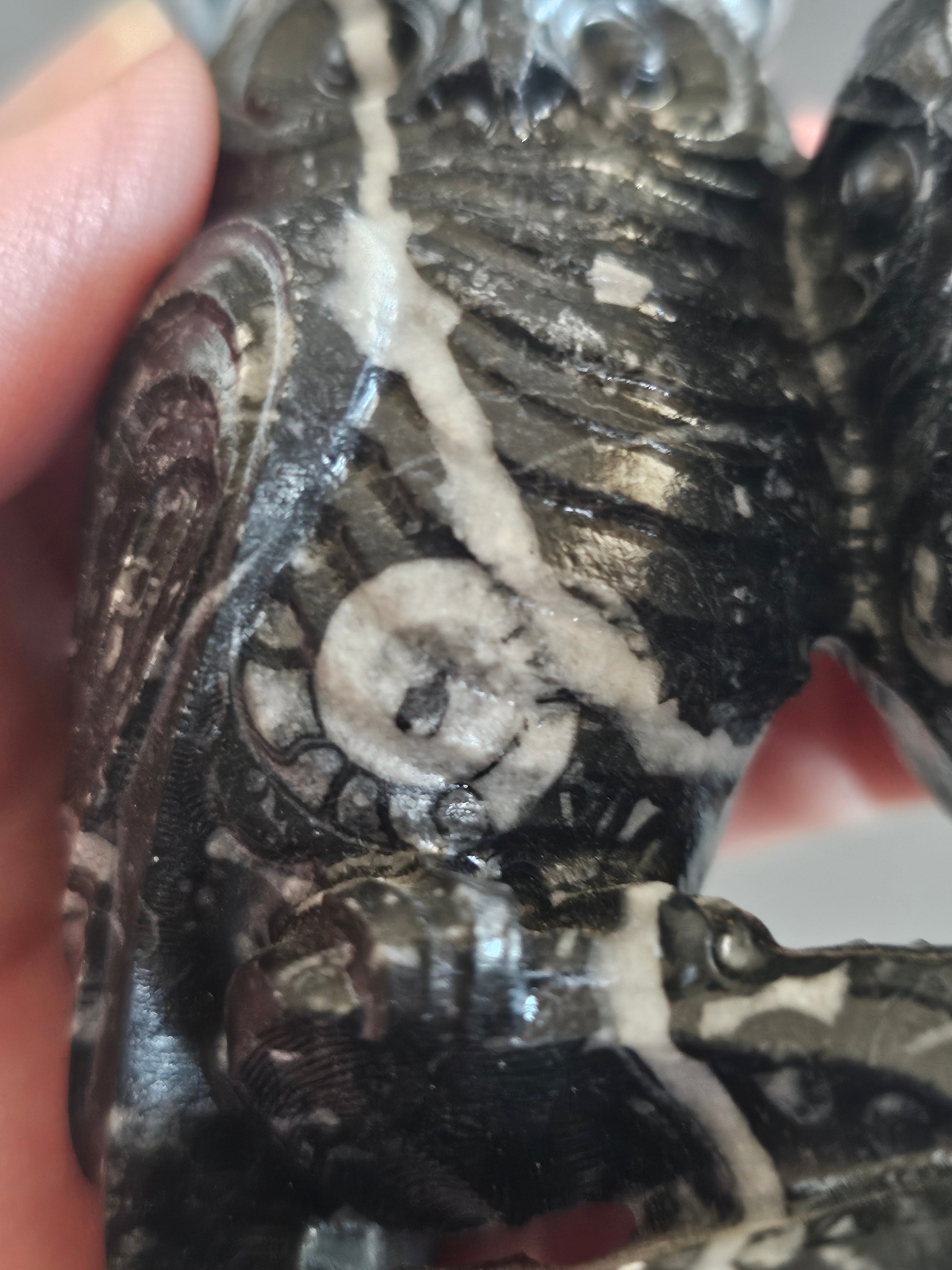 Fossil Jasper Owl Pair – 3” Tall | Love, Loyalty & Grounded Connection Crystal Carving