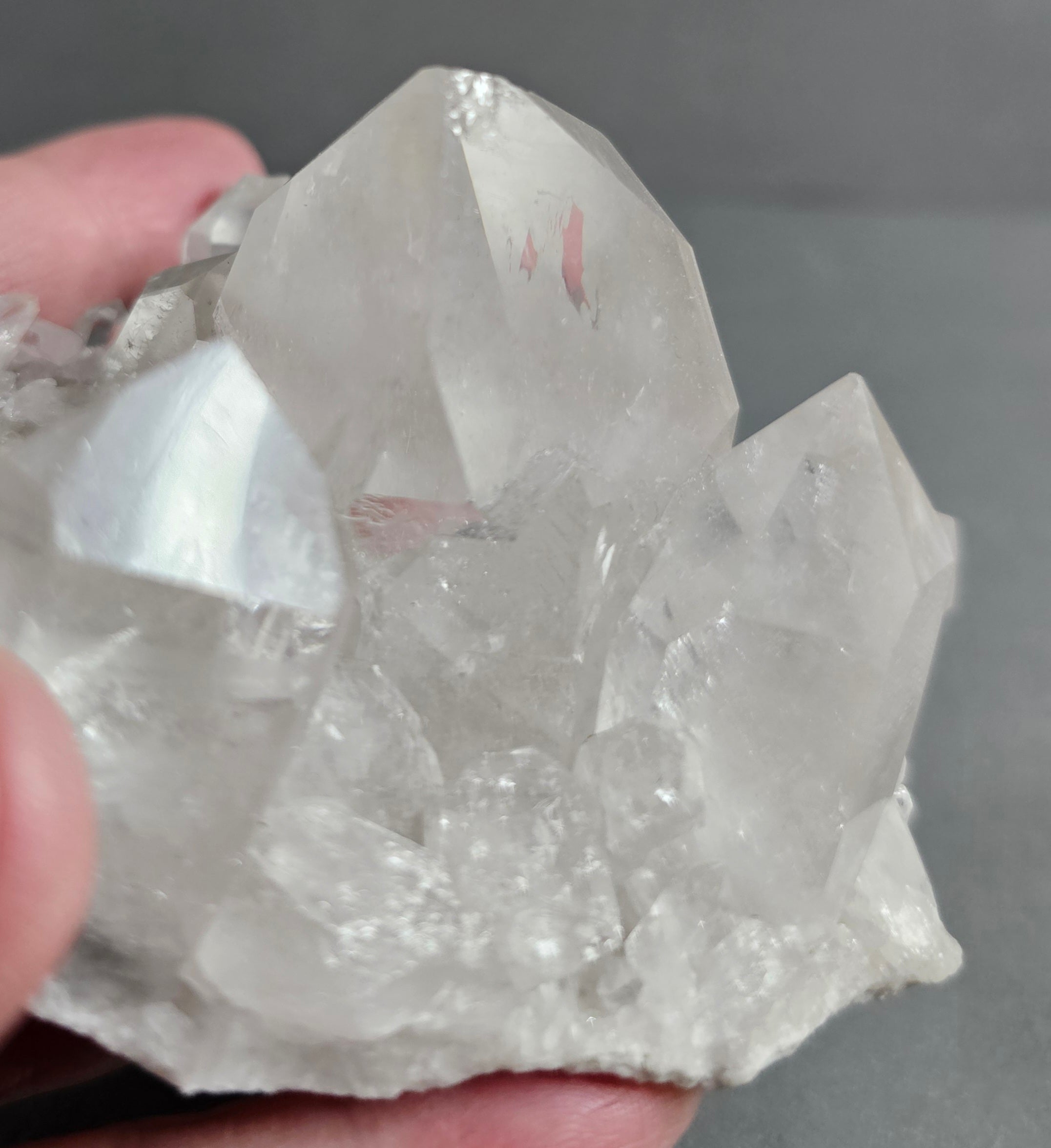 Brazilian Clear Quartz Crystal Cluster – Mini Natural Formation | ~ 3.5 inches (5)
