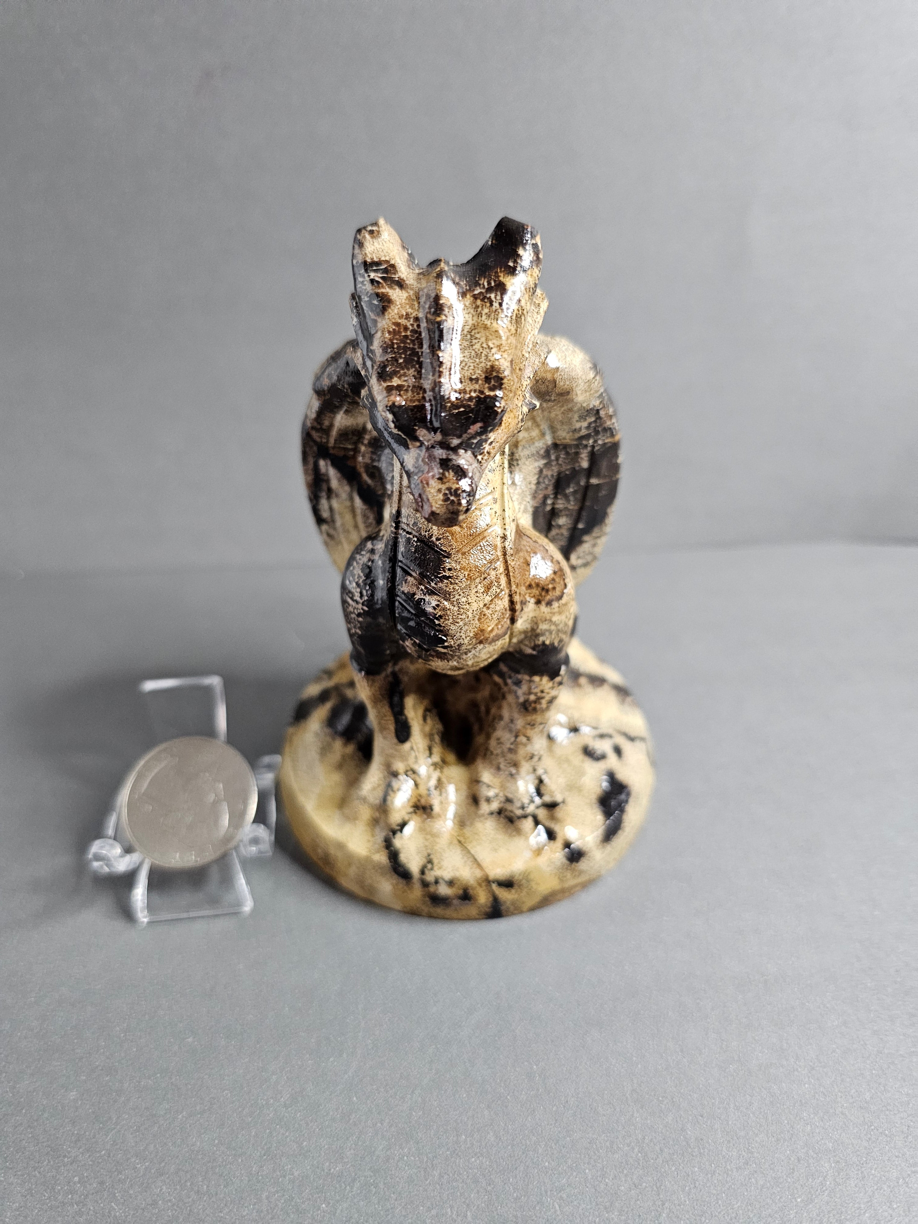 Picture Jasper Dragon – Natural Tan & Brown Pattern | 4.5 Inches