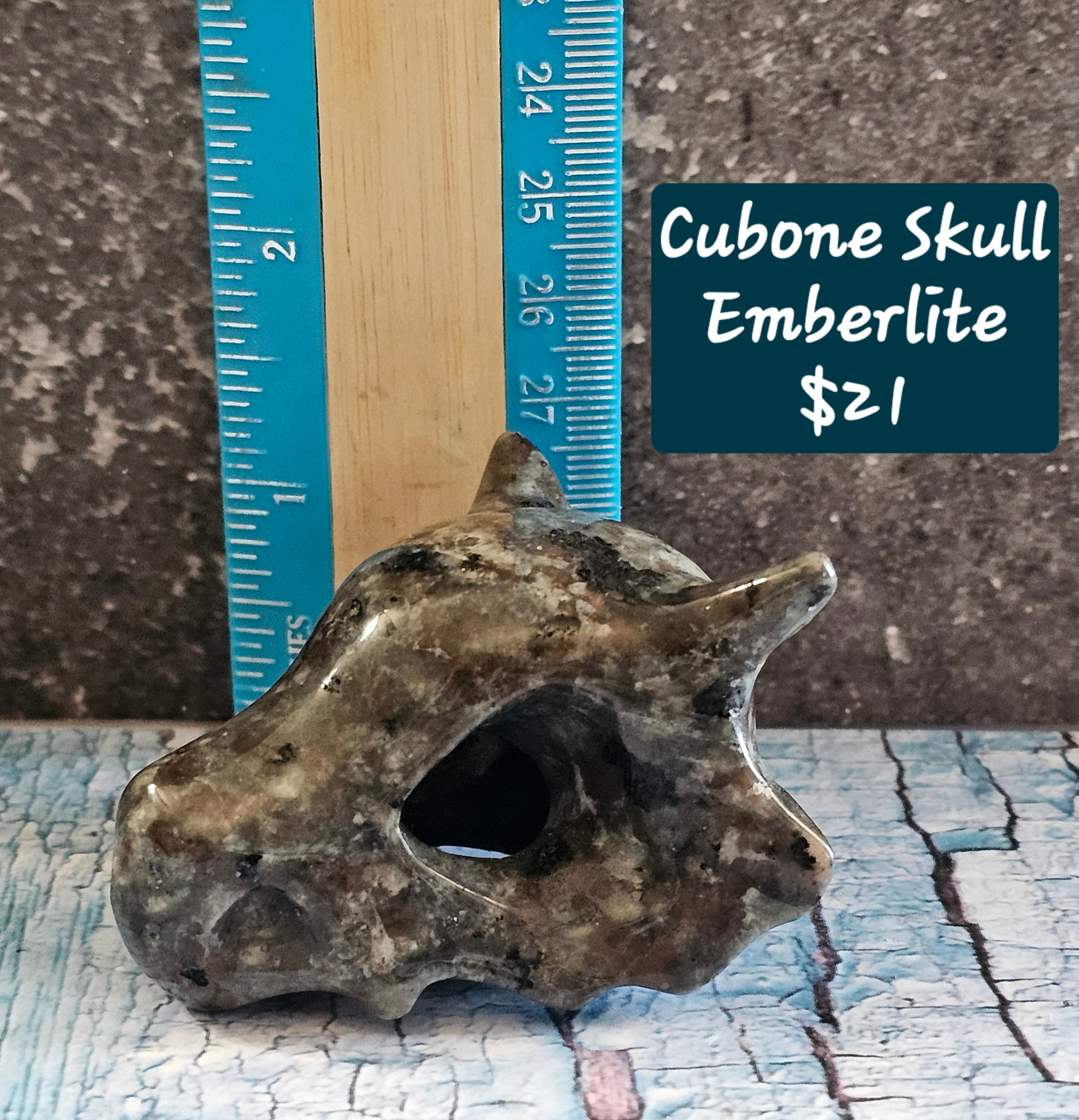 UV Reactive Emberlite Cubone Skull