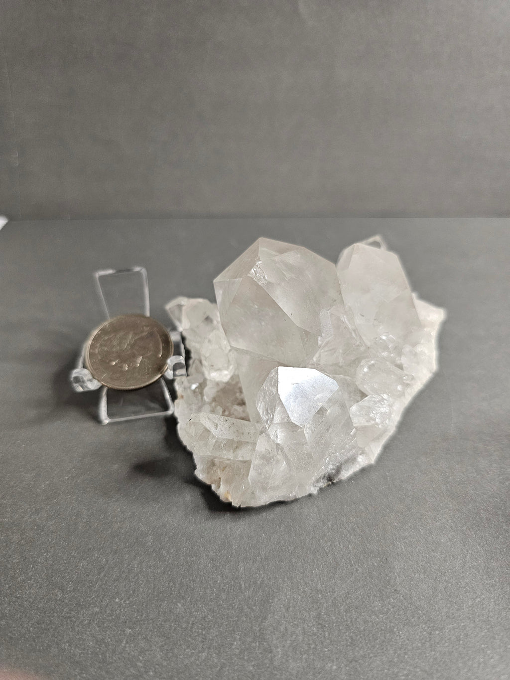 Brazilian Clear Quartz Crystal Cluster – Mini Natural Formation | ~ 3.5 inches (5)
