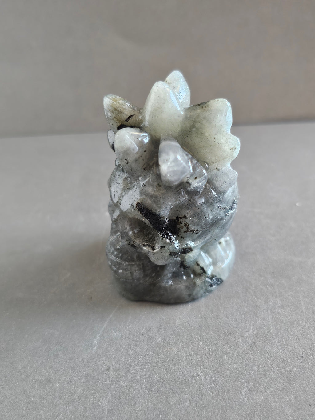 Skull with Crystal Points – Labradorite, Fluorite, or Ruby Zoisite | 2.5 Inches