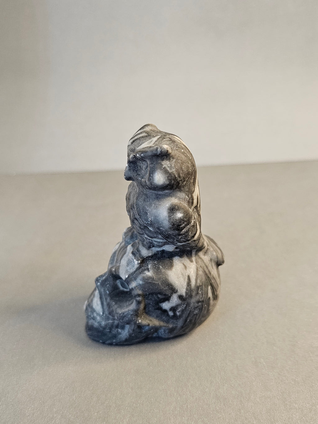 Picasso Jasper Skull with Owl – Symbolic Crystal Carving | 3 inches