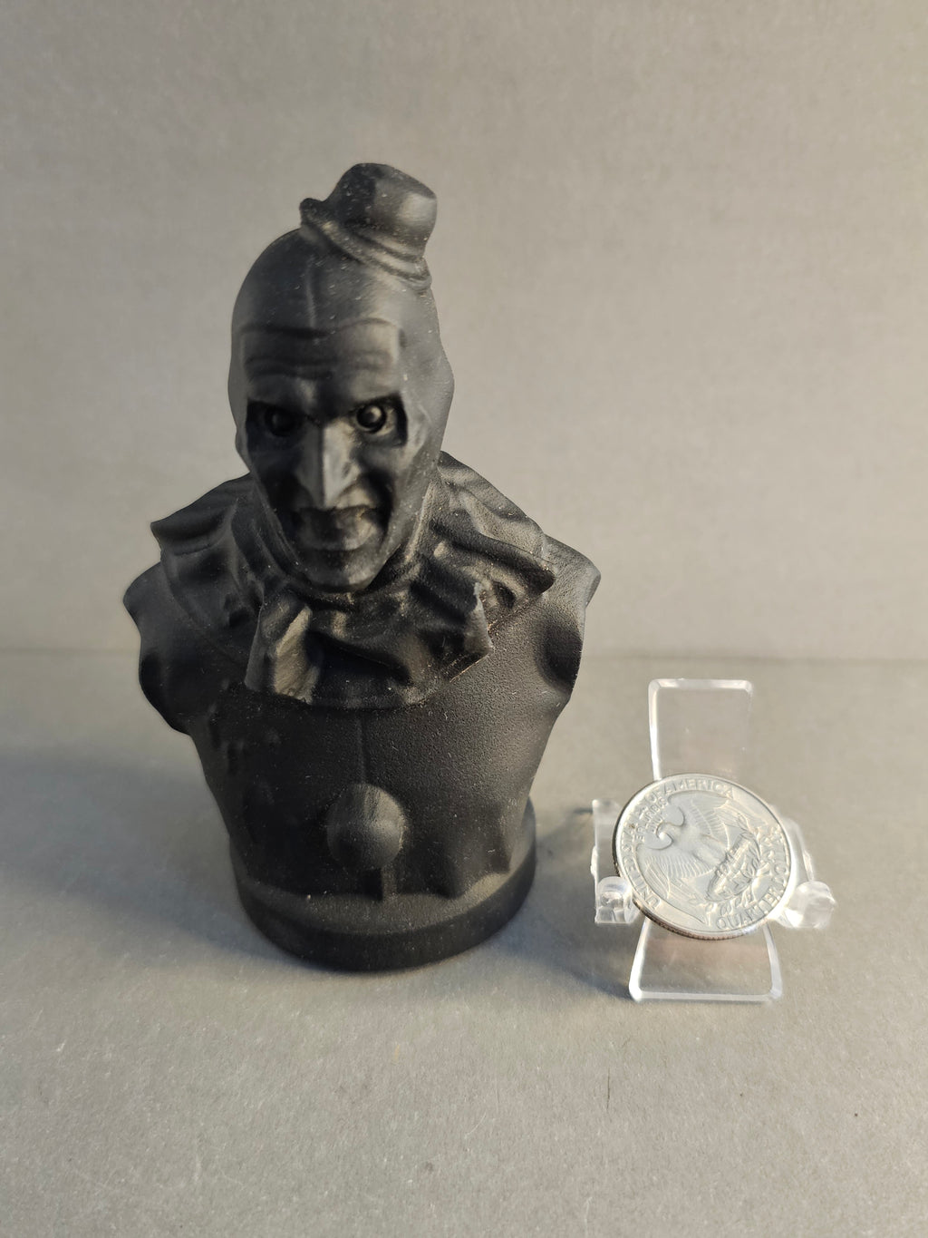 Obsidian Art the Clown – Terrifier Inspired Horror Crystal Carving | 4.5 Inches