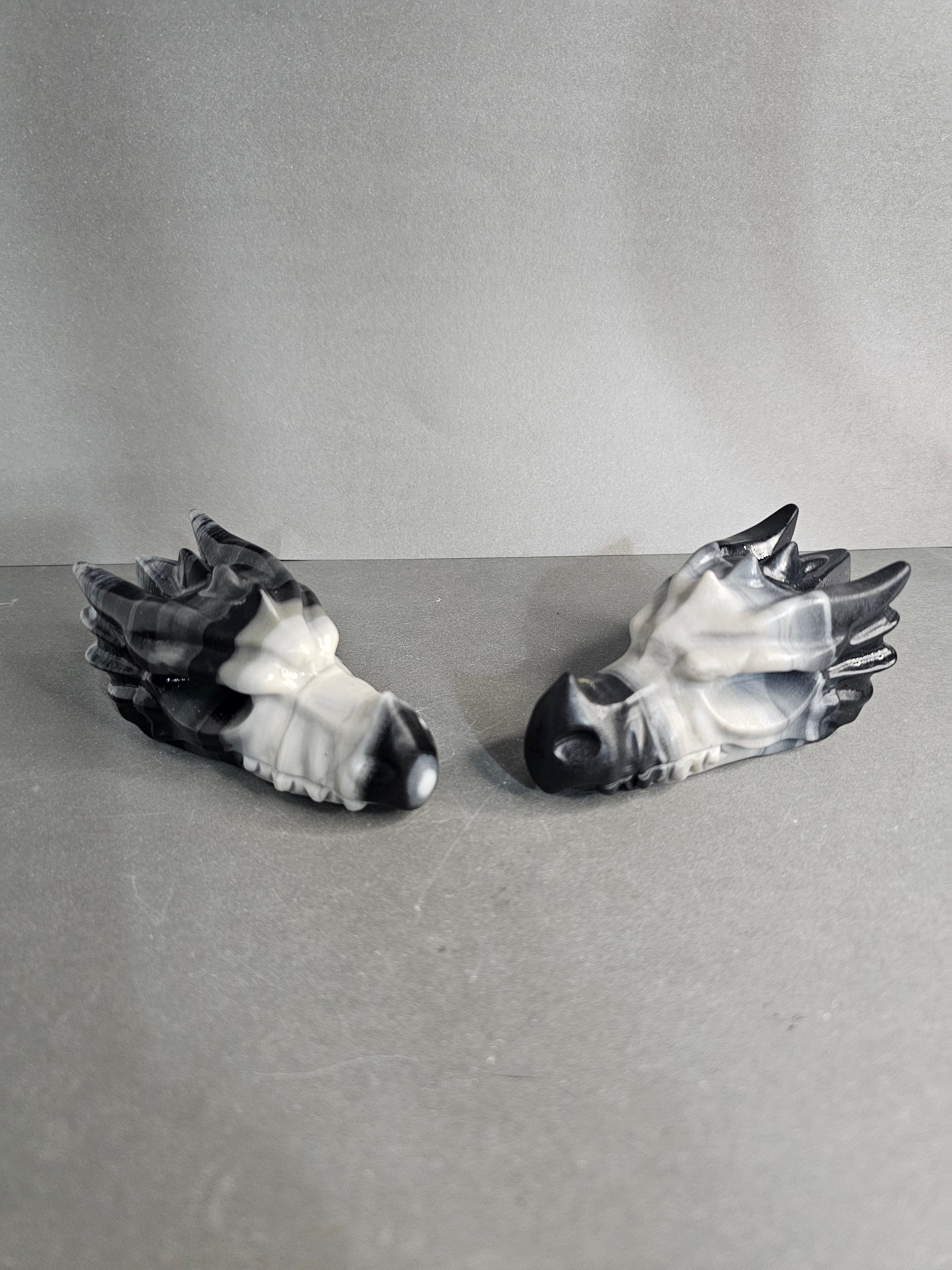 Tai Chi Stone Dragon Carving – 3" Yin Yang Mini Collector Piece