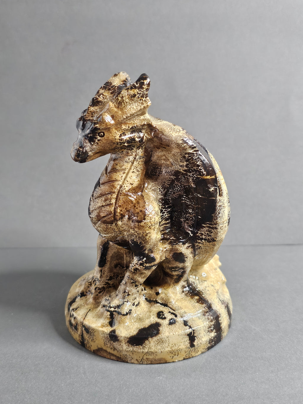 Picture Jasper Dragon – Natural Tan & Brown Pattern | 4.5 Inches