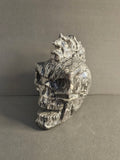 Picasso Jasper Skull with Mohawk – Grounding & Creative Energy Crystal Carving | 4 Inches