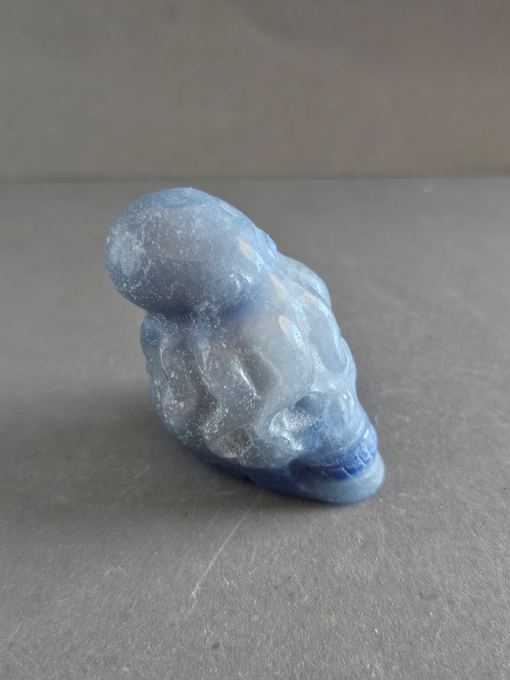 Octopus on Skull – Jade, Blue Aventurine, Sodalite, or Emberlite | 2.5 Inches