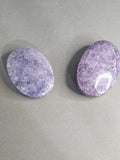 Lepidolite Palmstone – 2" Calming Crystal Pocket Stone