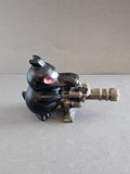 Duck with Machine Gun – Novelty Crystal Carving | Calcite & Obsidian Options | 2.25 Inches