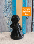 Obsidian Tiffany – Child’s Play Inspired Horror Crystal Carving | 2.25 Inches