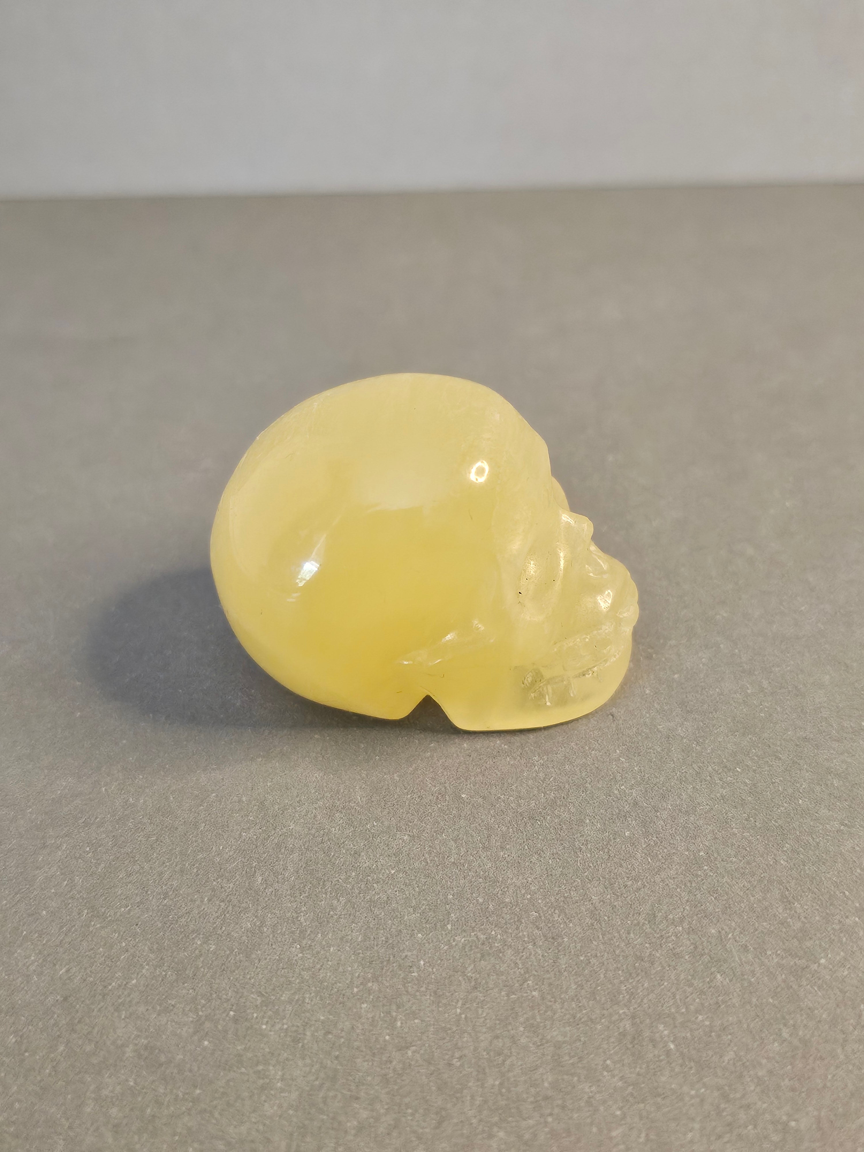 Citrine Skull – Prosperity & Energy Crystal Skull | 1.5 Inches