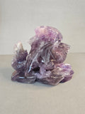 Amethyst Dragon – Intuition & Guardian Crystal Carving | 4.5 Inches Wide