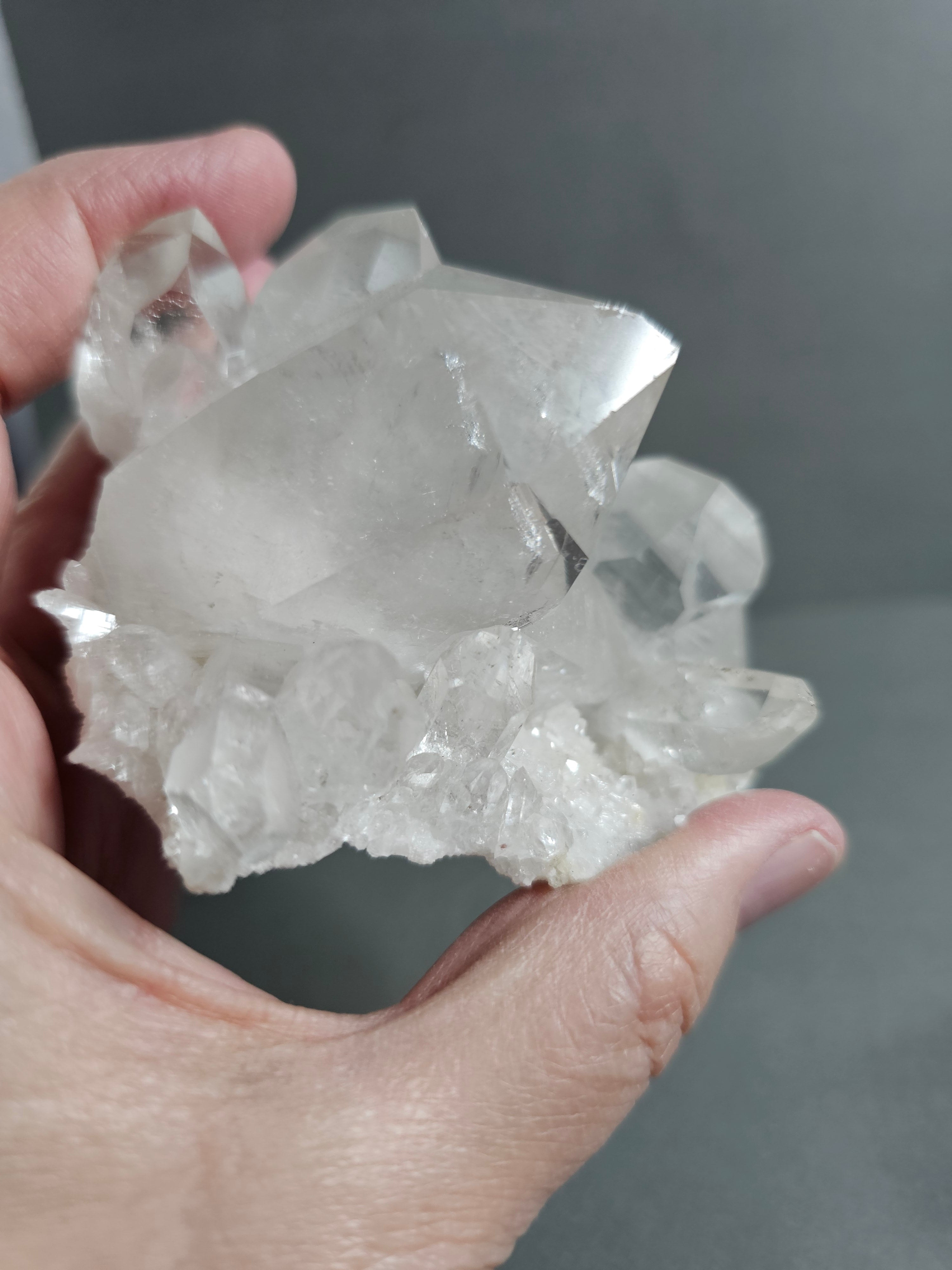 Brazilian Clear Quartz Crystal Cluster – Mini Natural Formation | ~ 3.5 inches (5)