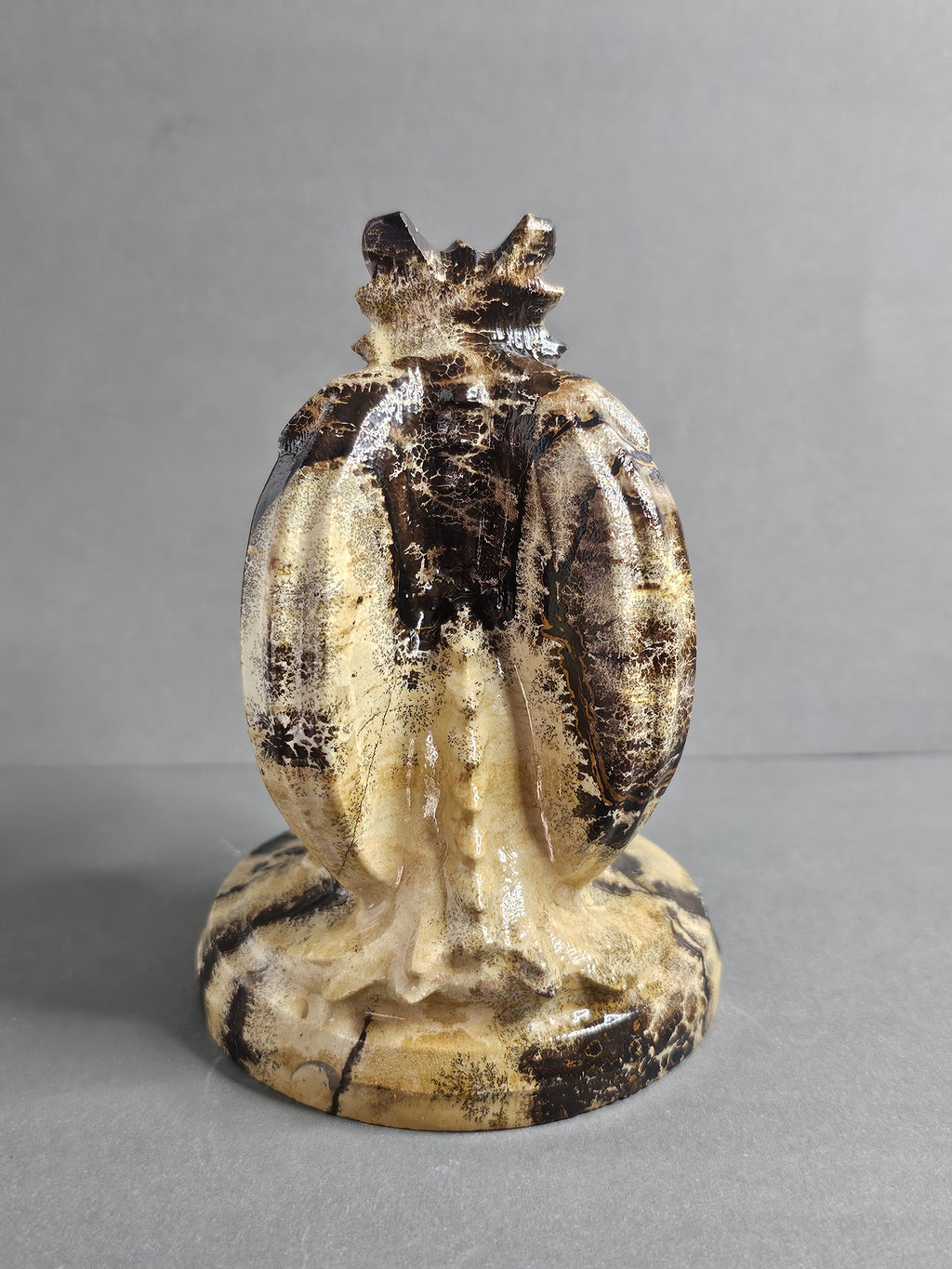 Picture Jasper Dragon – Natural Tan & Brown Pattern | 4.5 Inches