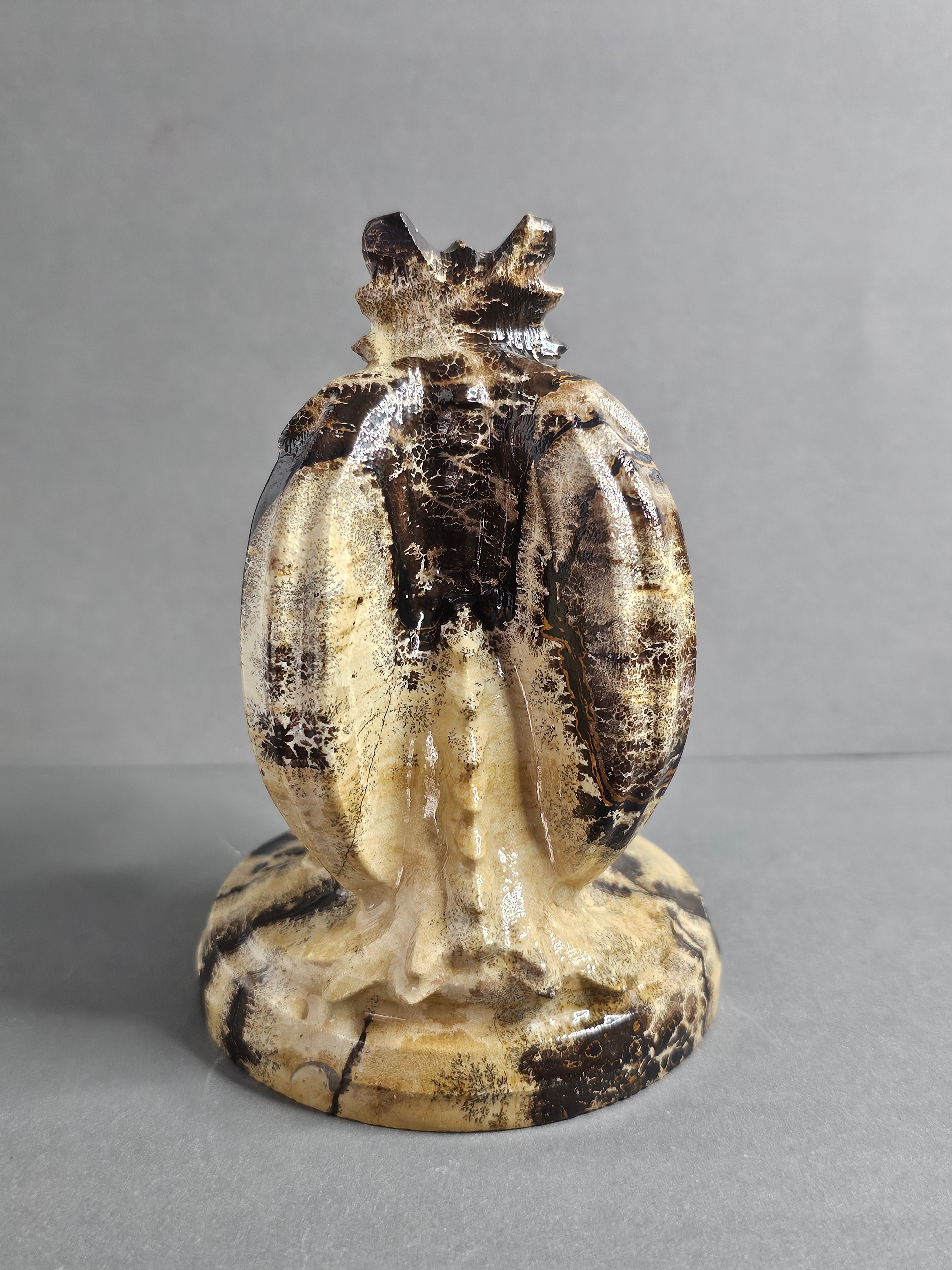 Picture Jasper Dragon – Natural Tan & Brown Pattern | 4.5 Inches