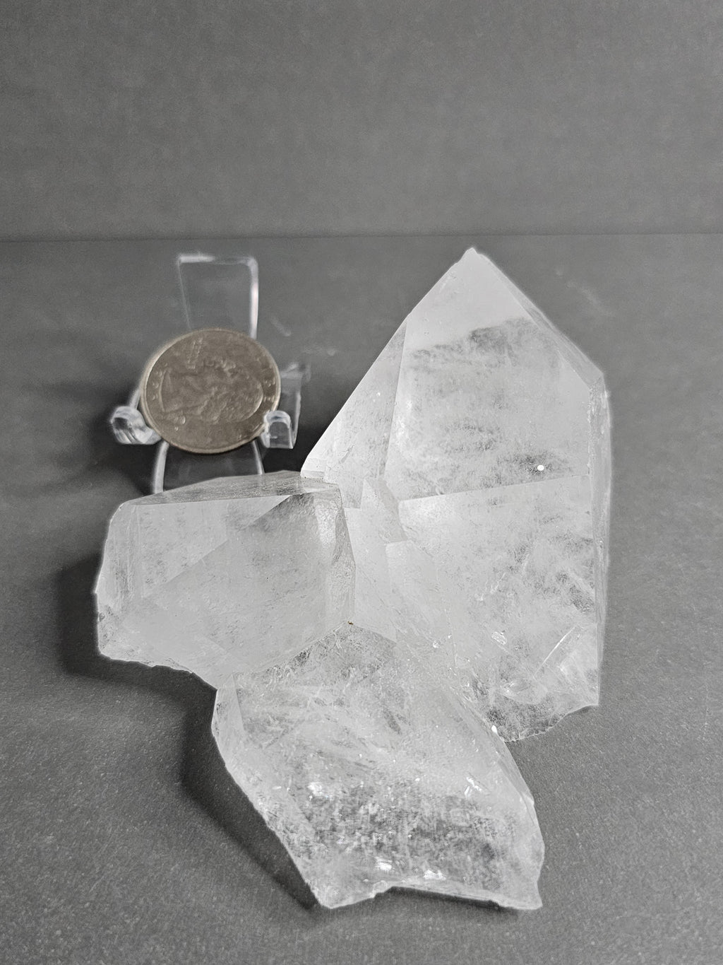 Brazilian Clear Quartz Crystal Cluster – Bright Pointed Formation | ~3.5 Inches (1)