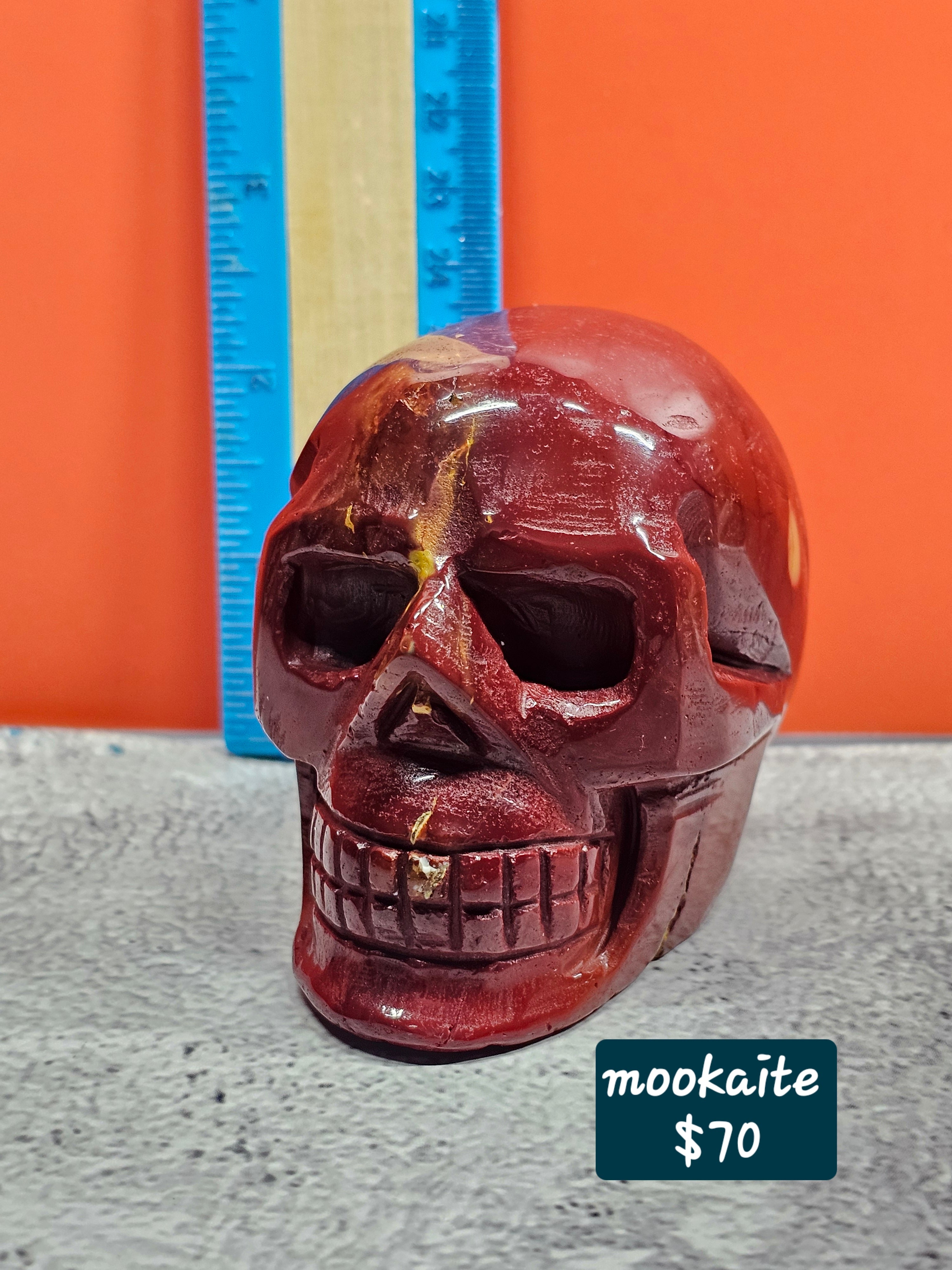 Mookaite Skull – Earthy Crystal Skull Carving | 2.5 Inches