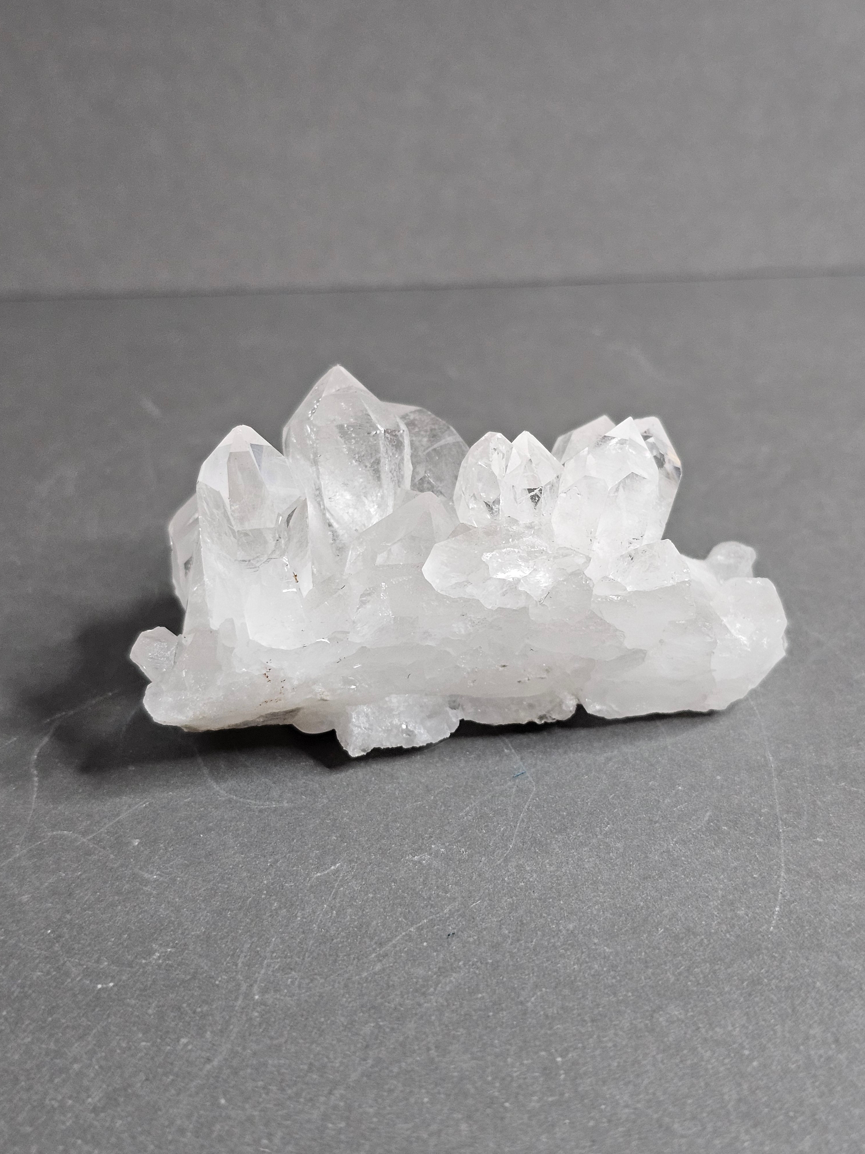 Brazilian Clear Quartz Crystal Cluster – Compact Sparkling Points | ~2 1/2 Inches