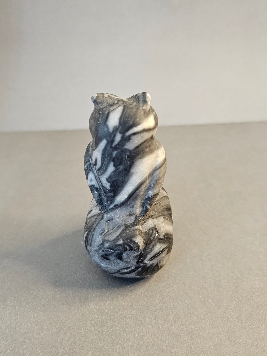 Picasso Jasper Skull with Owl – Symbolic Crystal Carving | 3 inches