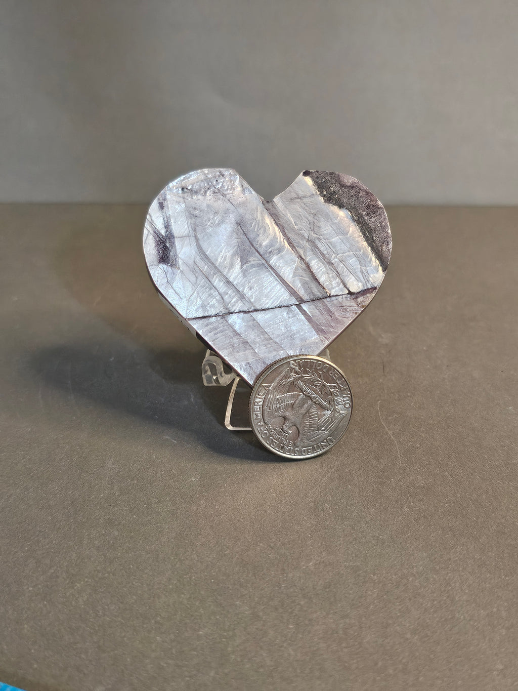 Purple Mica Heart