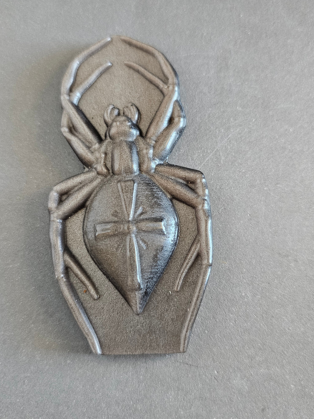 Long Obsidian Spider – Silver Sheen or Golden Obsidian | 3.5 Inches