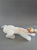 Calcite & Aragonite Alligator Carving – 8” Long | Grounding, Transformation & Primal Energy Crystal