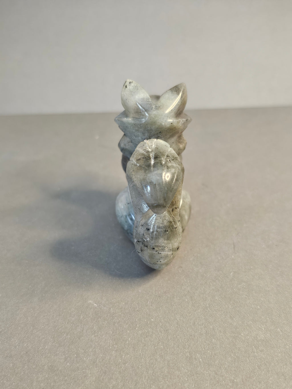 Labradorite Fox – Intuition & Protection Crystal Carving | 2.25 Inches