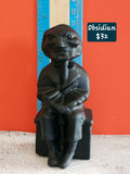 Obsidian Billy-Inspired Figure – Horror Icon Crystal Carving | 3.5 Inches