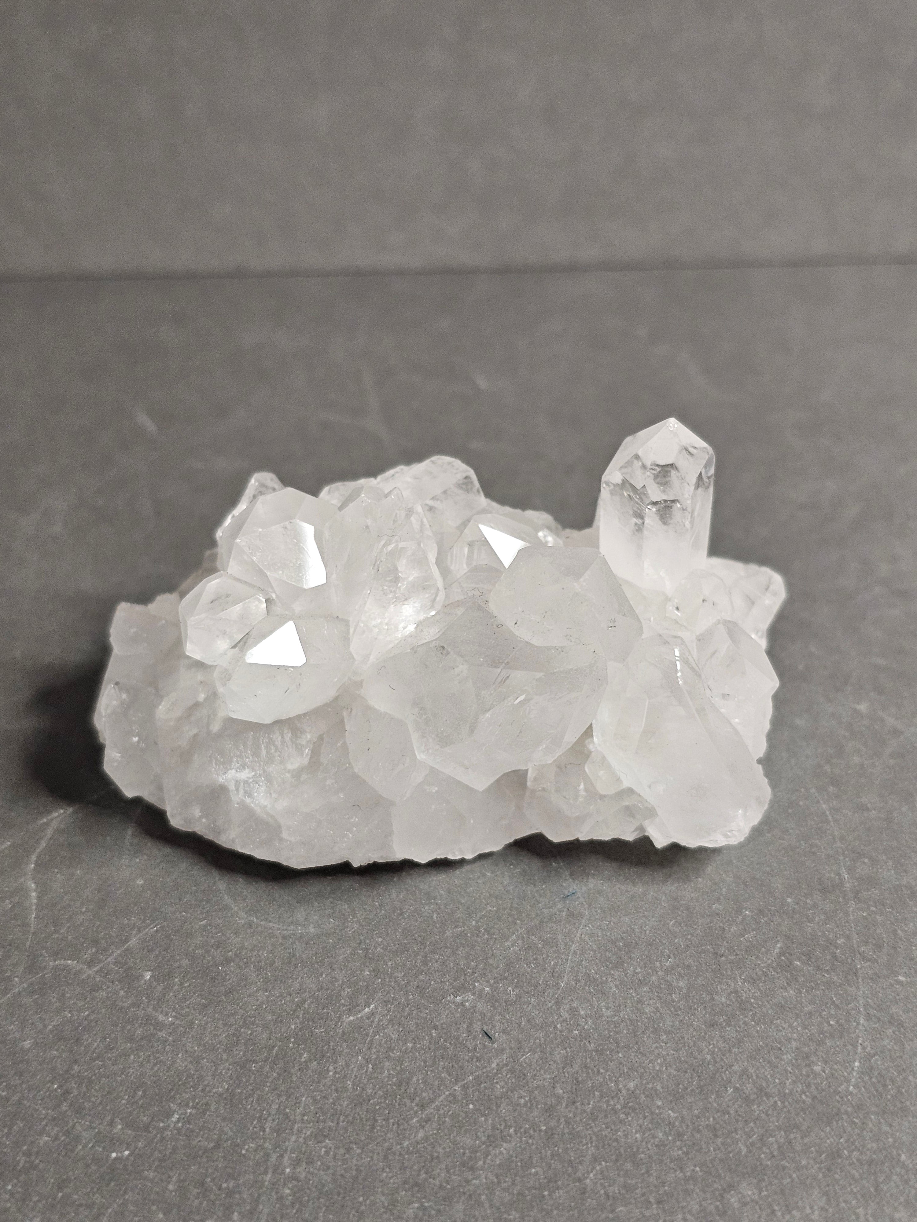 Brazilian Clear Quartz Crystal Cluster – Compact Sparkling Points | ~2 1/2 Inches