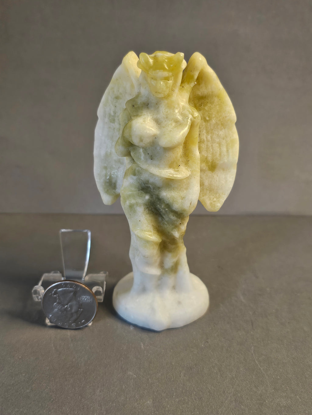 Lemon Jade Lilith – Sovereign Feminine Strength Crystal | 4.5 Inches